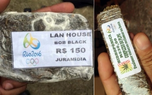 Maconha com símbolo dos Jogos Olímpicos