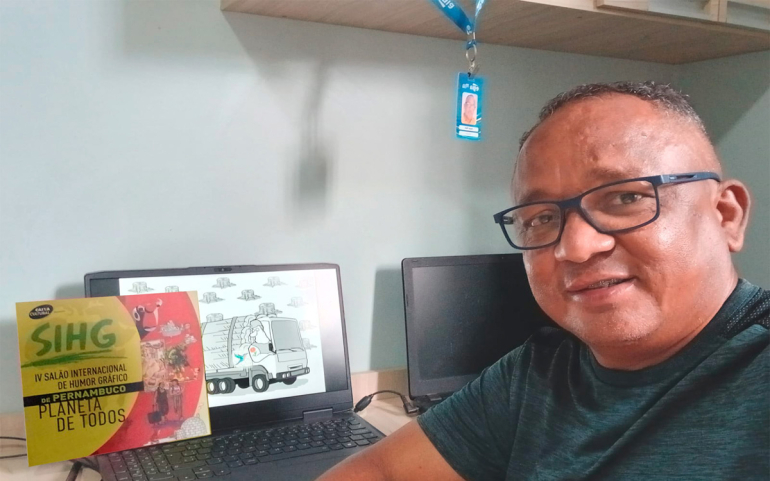 Sérgio Paulo: chargista de Roraima tem obra selecionada em catálogo internacional