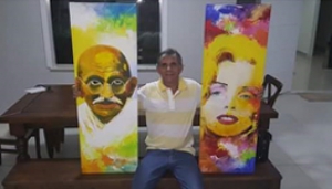 Mão leve (nos pincéis)