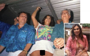 Hoje, a dona da xereca que quase derrubou o presidente do Brasil está mais comportada