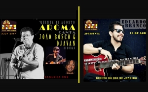 Casa do Neuber: na quinta, João Aroma; no sábado, Eduardo Branco