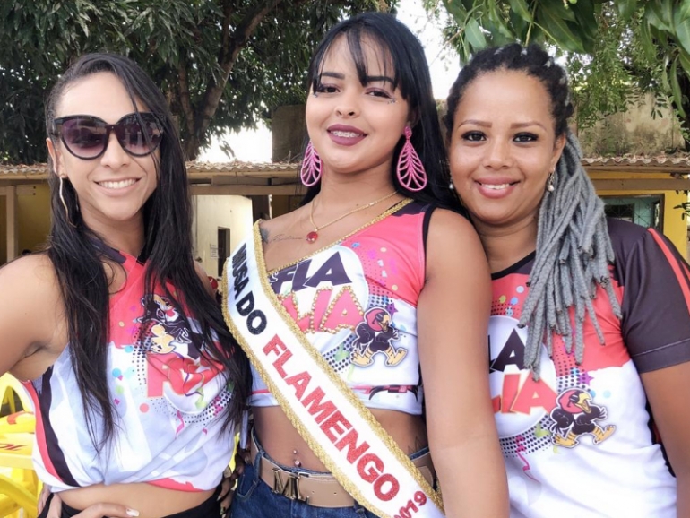Musa do Fla 2019 em festa