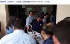 Registro de quando o ex-governador entrava no Pronto Socorro do Hospital Geral de Roraima, no dia 30